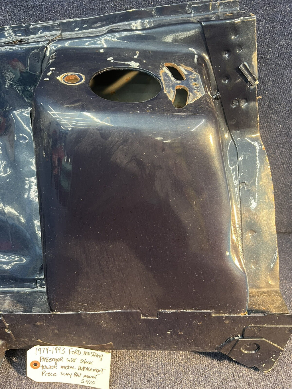 1987-1993 MUSTANG FENDER APRON METAL FRAME METAL SHOCK TOWER REPAIR Passenger Rh
