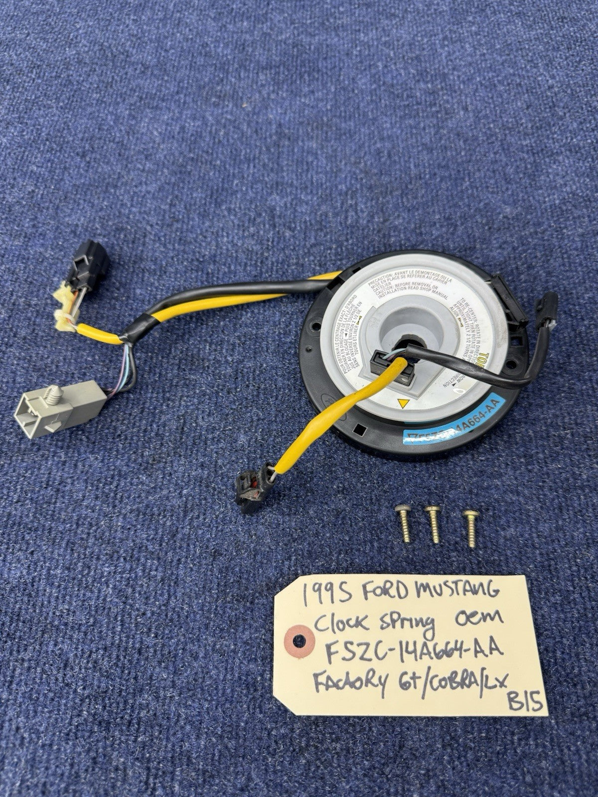 1995 Ford Mustang Cobra Steering Column Clock Spring OEM Factory F5zc-14a664-AA