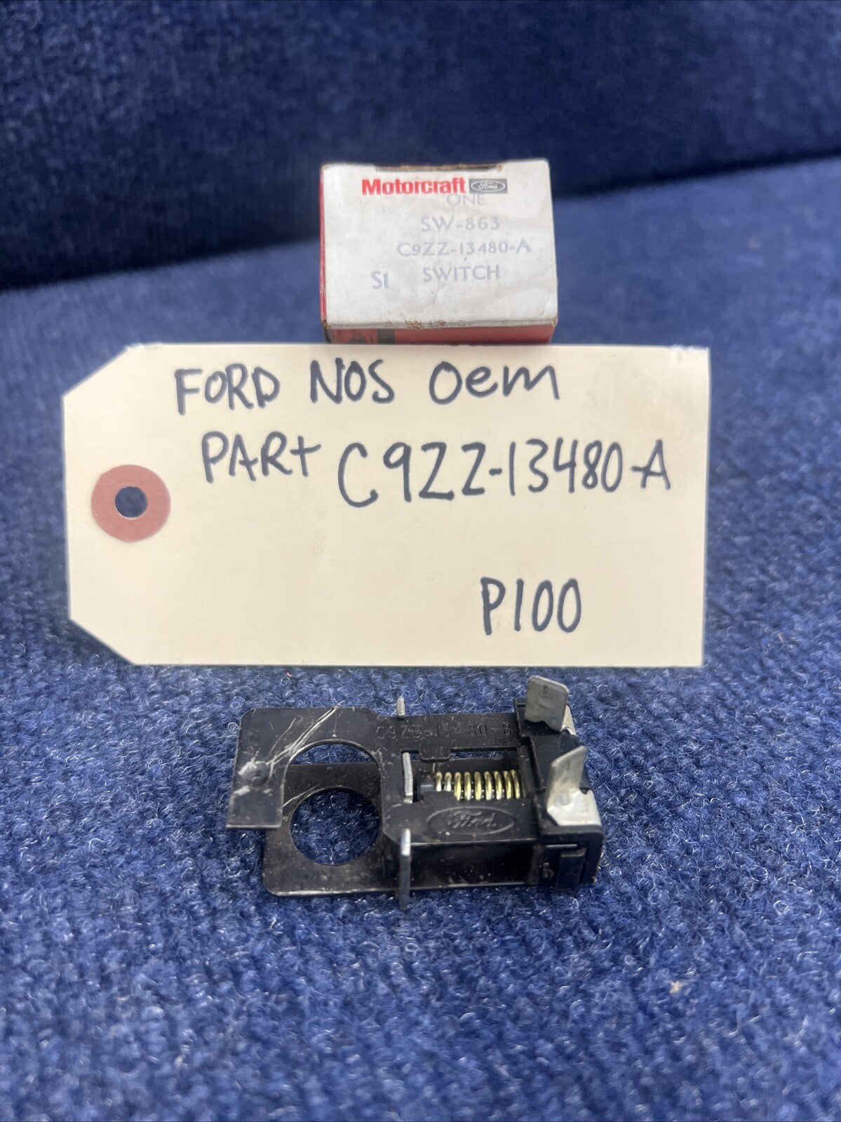 65 66 67 68 69 70 NOS MUSTANG BRAKE LIGHT SWITCH C9ZZ 13480 A Factory CORRECT