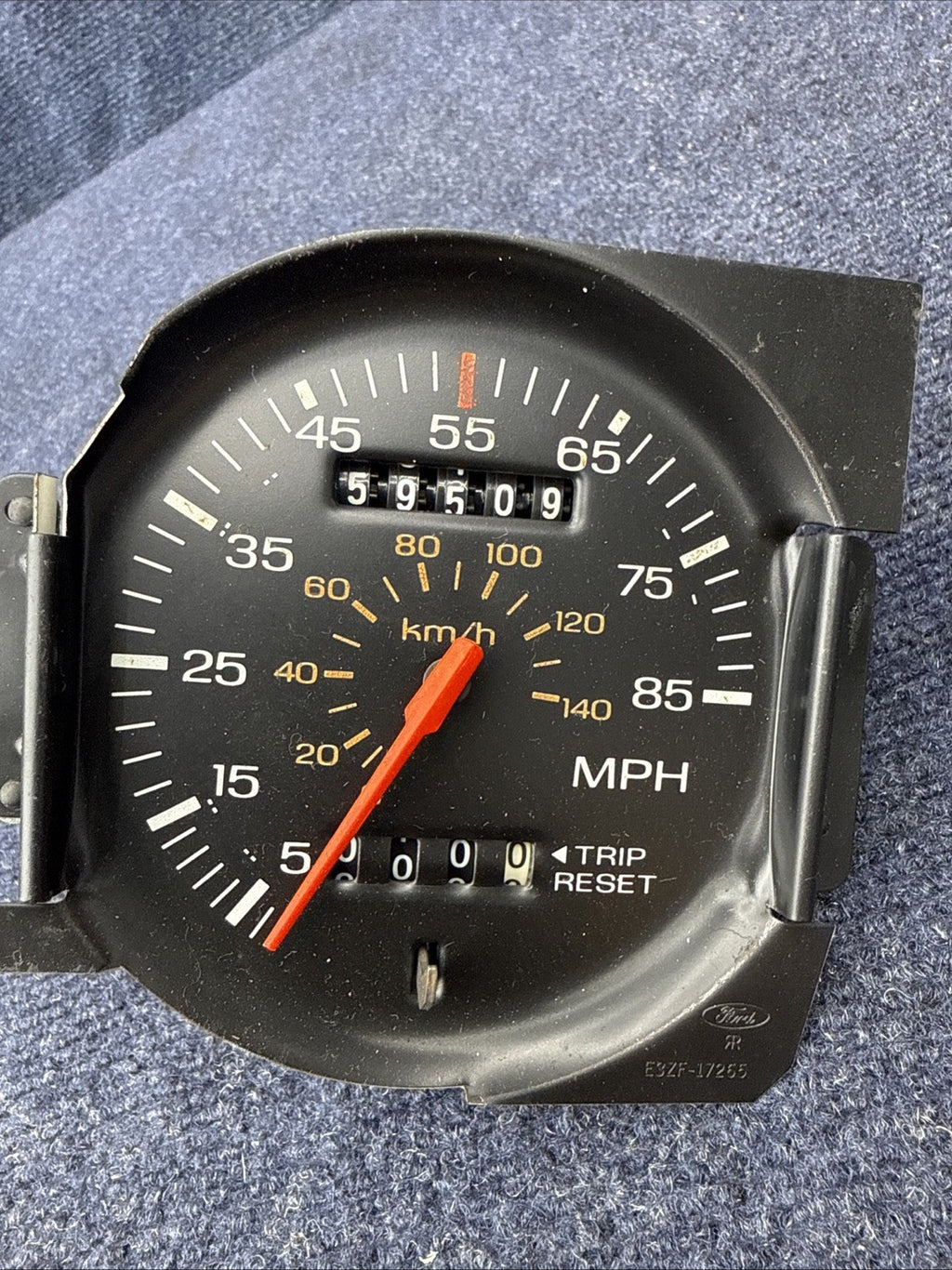 1983-1986 Ford Mustang 85mph Speedometer Gauge for Restoration or New Overlay
