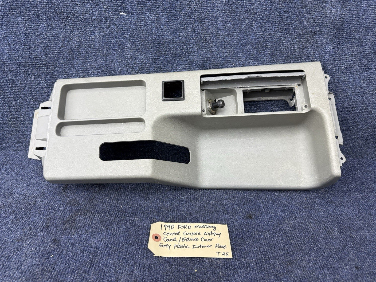 87-93 Ford Mustang Factory Gray Ashtray Center Console Frame w/ Door OEM Lx Gt