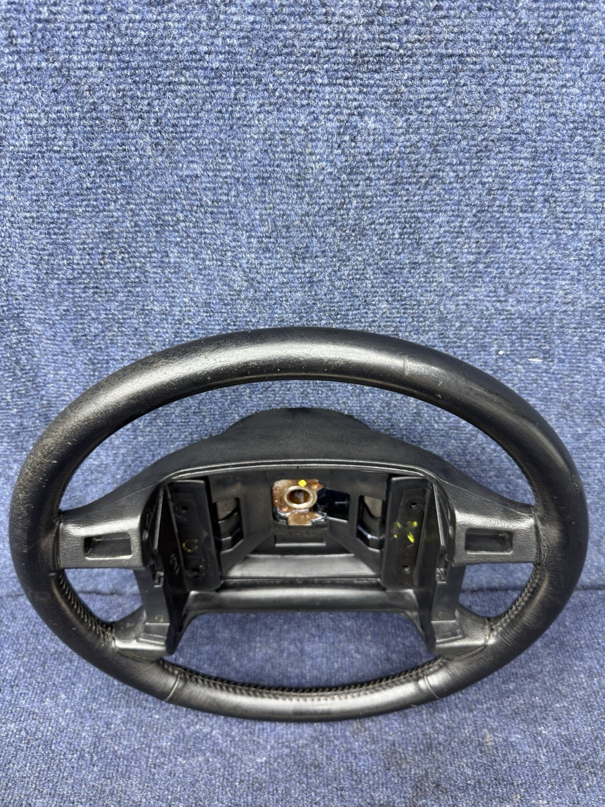 90-93 Ford Mustang Black Steering Wheel Leather  Factory OEM Coupe Hatch Stock