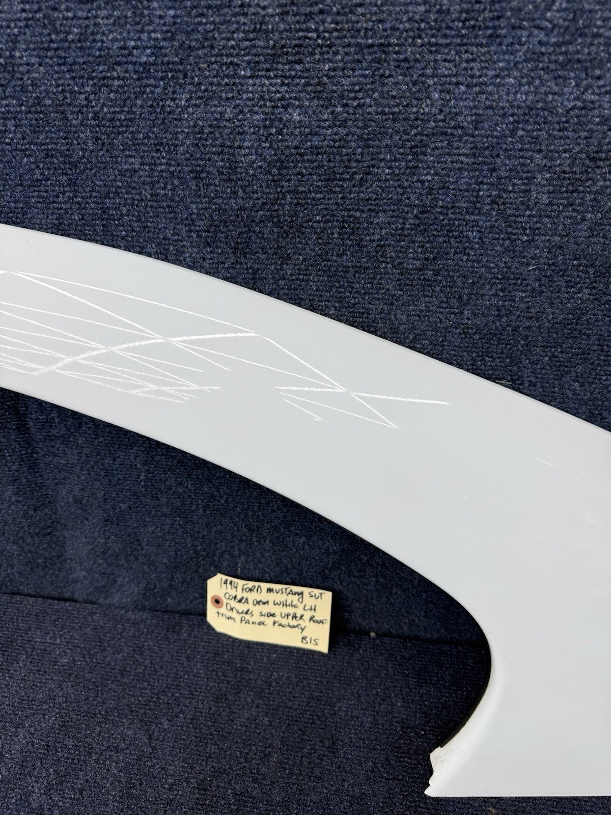 1994-1998 Mustang Svt Cobra Coupe Roof Rear Quarter Glass Trim Moulding - Driver