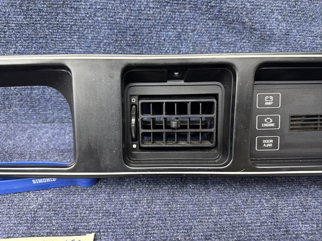 1984-1989 Lincoln MK Vii LSC Gray Dash Instrument Cluster Bezel Trim OEM Factory