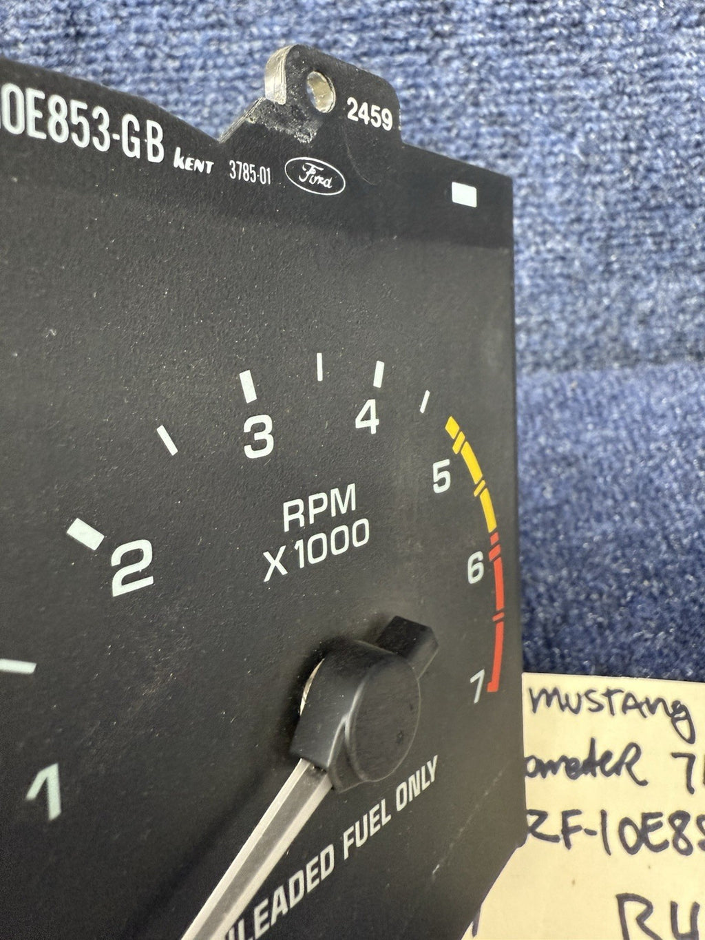 1990-1993 Ford Mustang Tachometer Unit 7,000 RPM Gauge Tach Factory Stock v8 7k