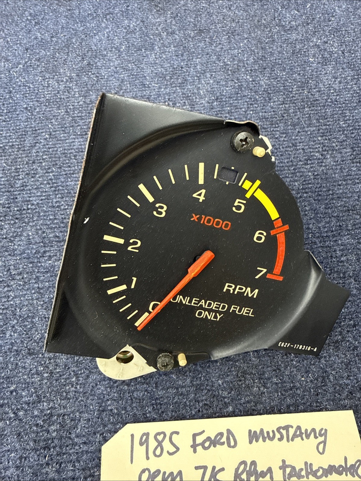 1983-1986 Ford Mustang GT 7K Gauge Cluster Tachometer Tach 83 84 85 86 OEM Lx V8