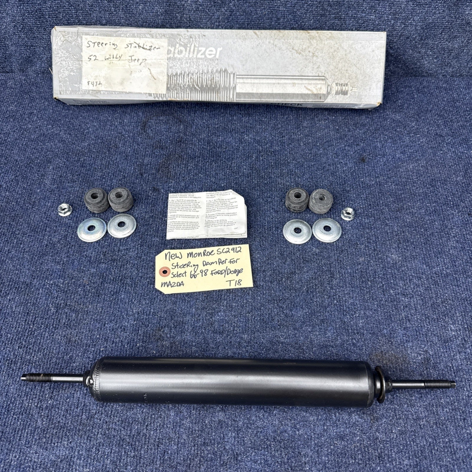 Monroe SC2912 Steering Damper For Select 66-98 Dodge Ford Mazda Models NEW