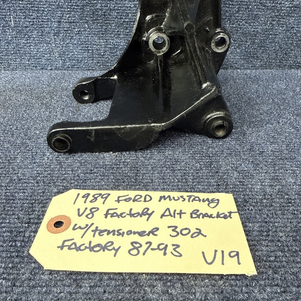85-93 Ford Mustang Alternator Bracket Front Belt Accessory Smog Tensioner OEM V8