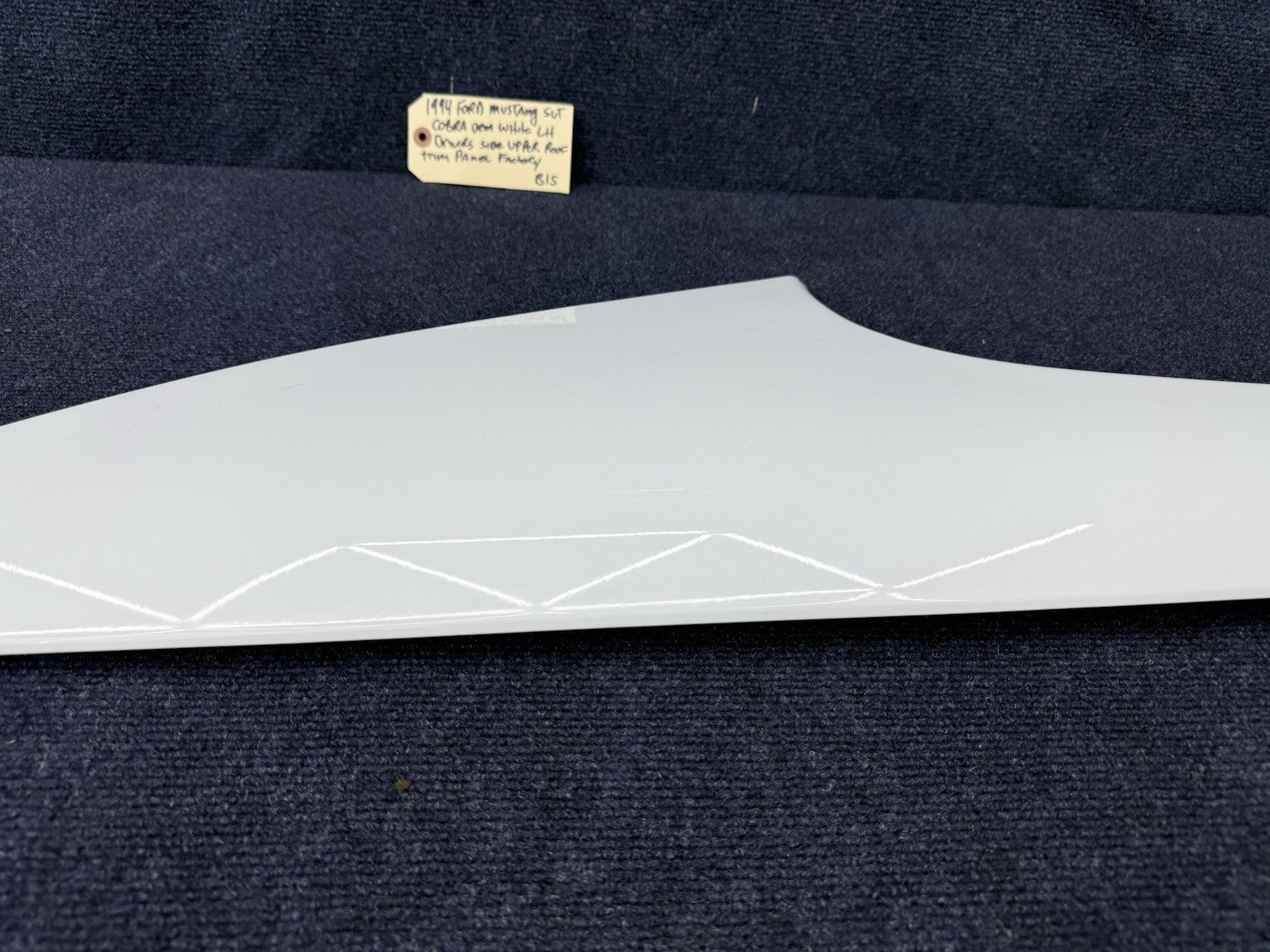 1994-1998 Mustang Svt Cobra Coupe Roof Rear Quarter Glass Trim Moulding - Driver