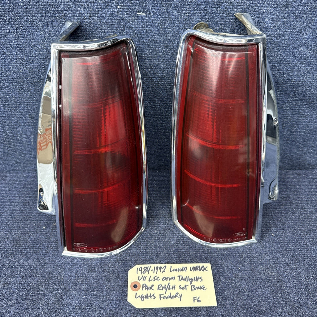 Ford LINCOLN MARK VII 1984-1992 Oem TAIL LIGHT SET Brake Taillight Lh Rh Lights