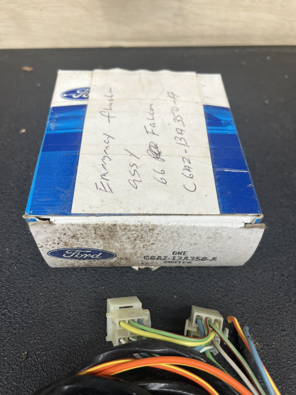 1966 Ford Mustang Fairlane Galaxie Mercury NOS EMERGENCY FLASHER SWITCH & WIRING