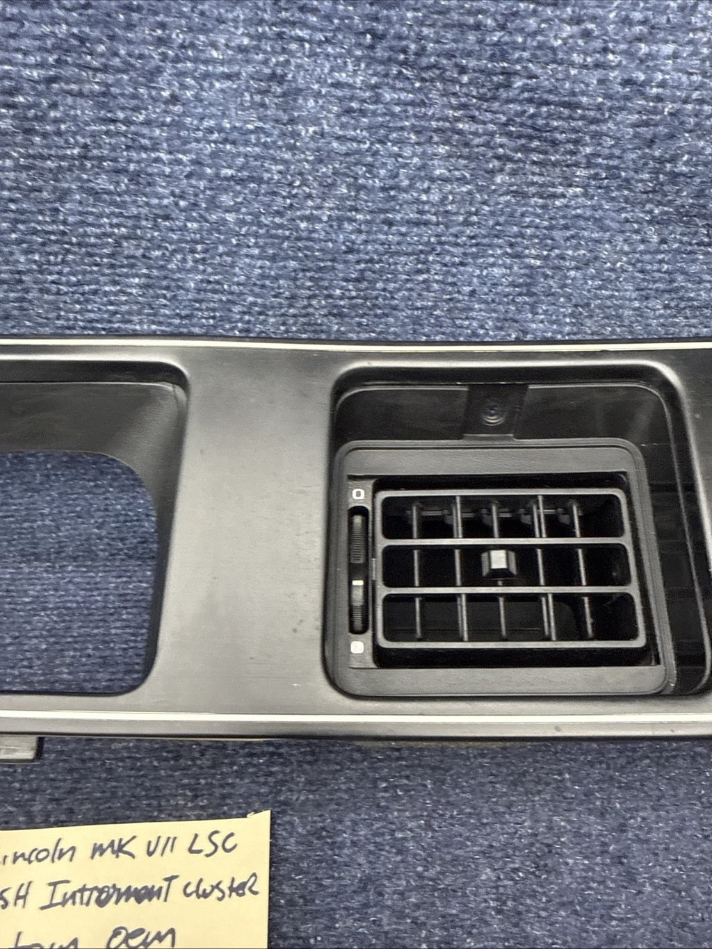 1984-1989 Lincoln MK Vii LSC Gray Dash Instrument Cluster Bezel Trim OEM Factory