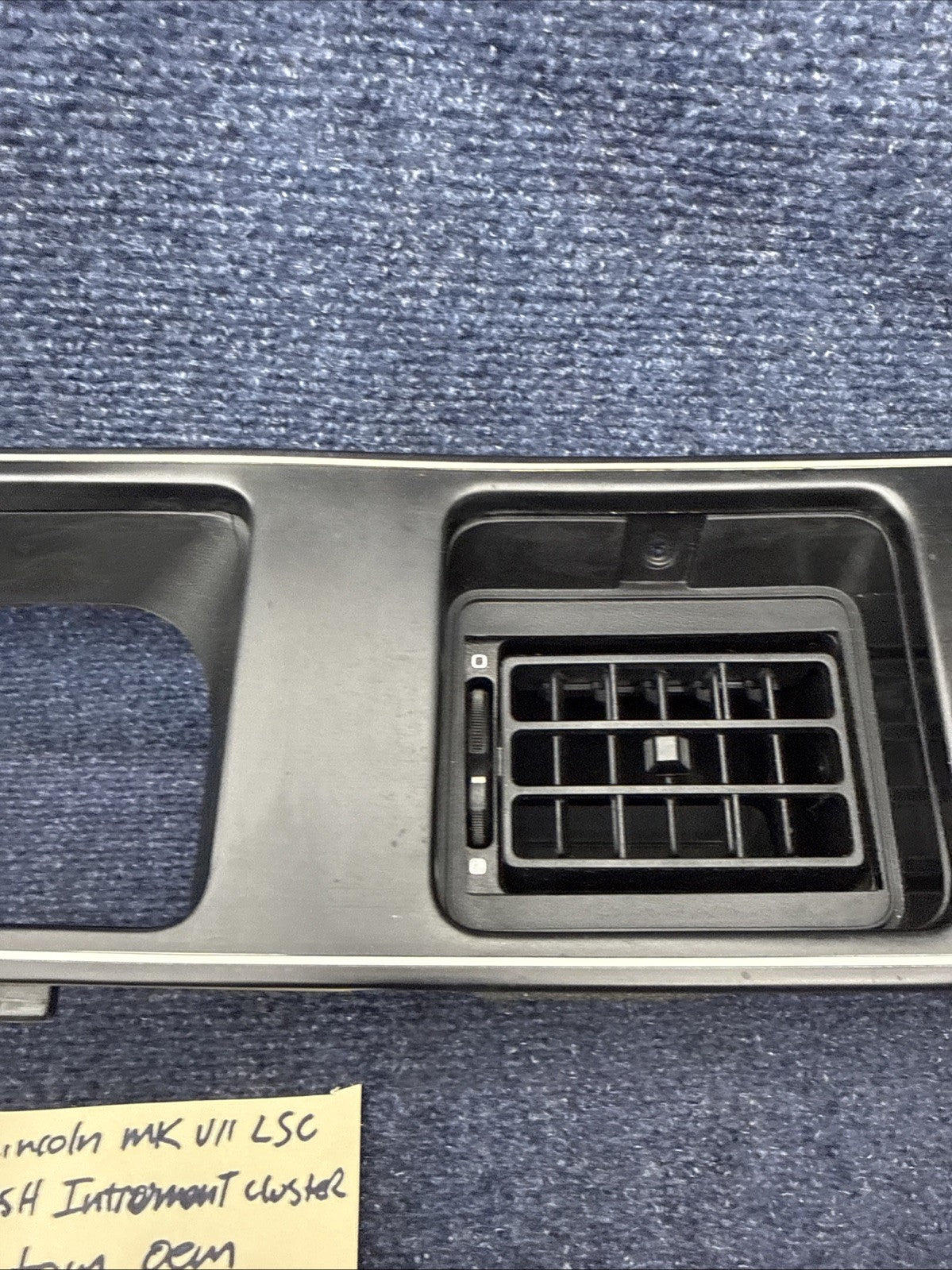 1984-1989 Lincoln MK Vii LSC Gray Dash Instrument Cluster Bezel Trim OEM Factory