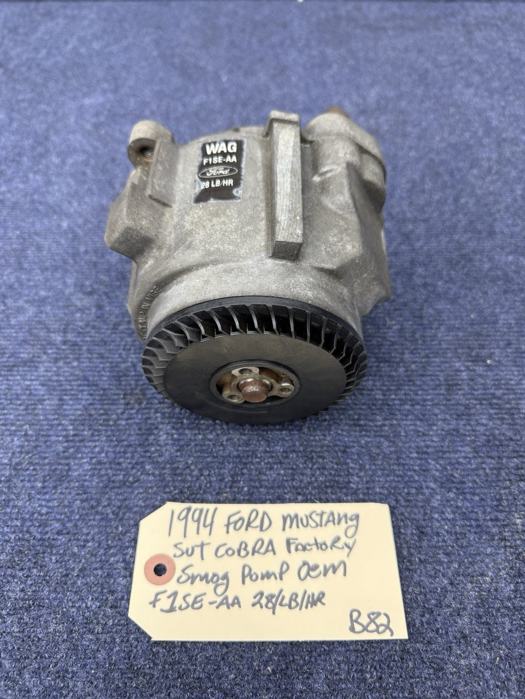 1994 Ford Mustang Svt Cobra 5.0 302 Smog Pump Oem 112k Gt 28lb/hr 1995 94-95 V8