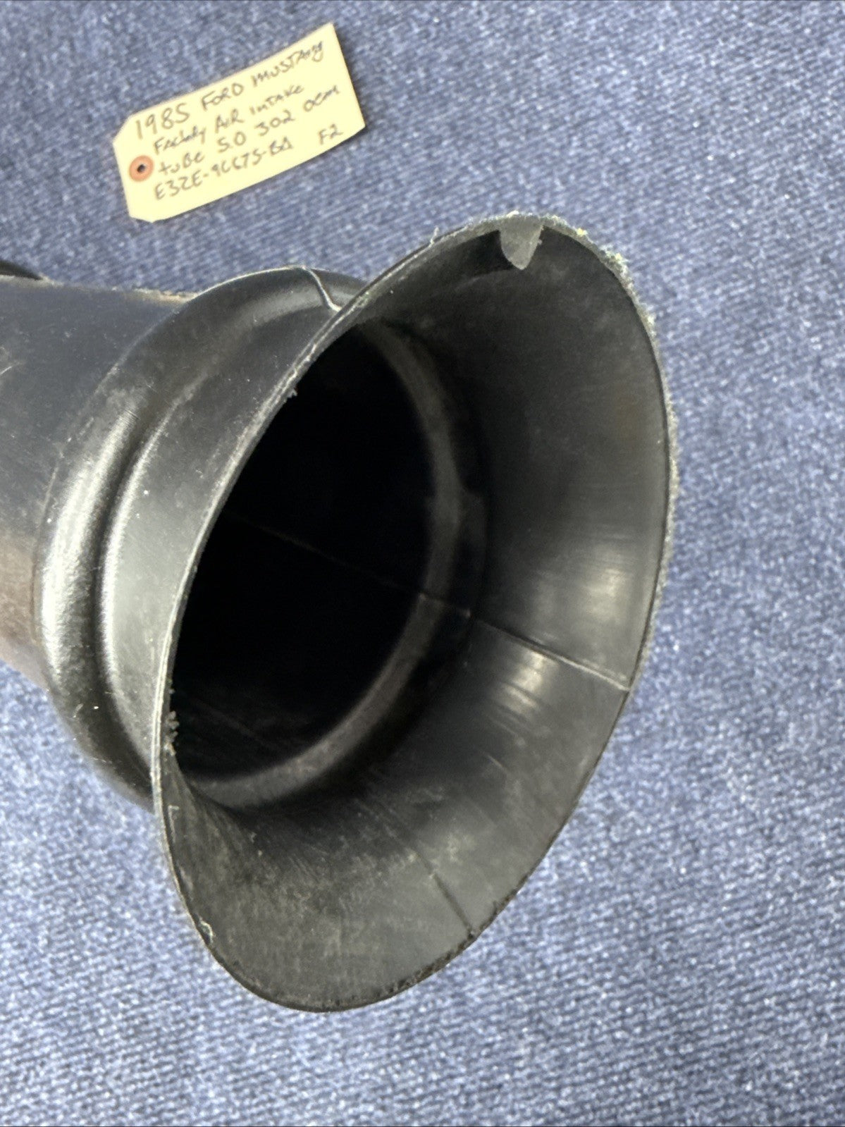 83-85 Ford Fox Body Mustang Stock OEM Air Intake Tube 5.0L 302 V8 E3ZE-9C675-BA