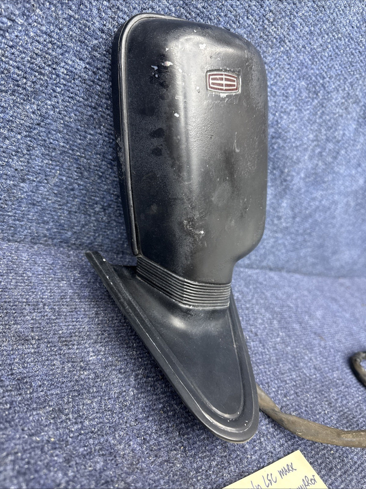 1984-1992 Lincoln Mark VII LSC Passenger Side Power Door Mirror Black Heated Rh