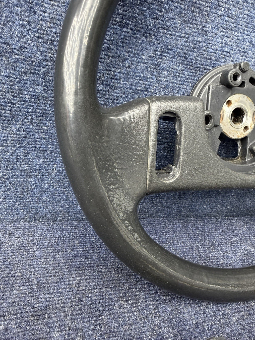 1987-1989 FORD MUSTANG BLACK STEERING WHEEL 87 88 89 OEM GT LX 2 Spoke Factory