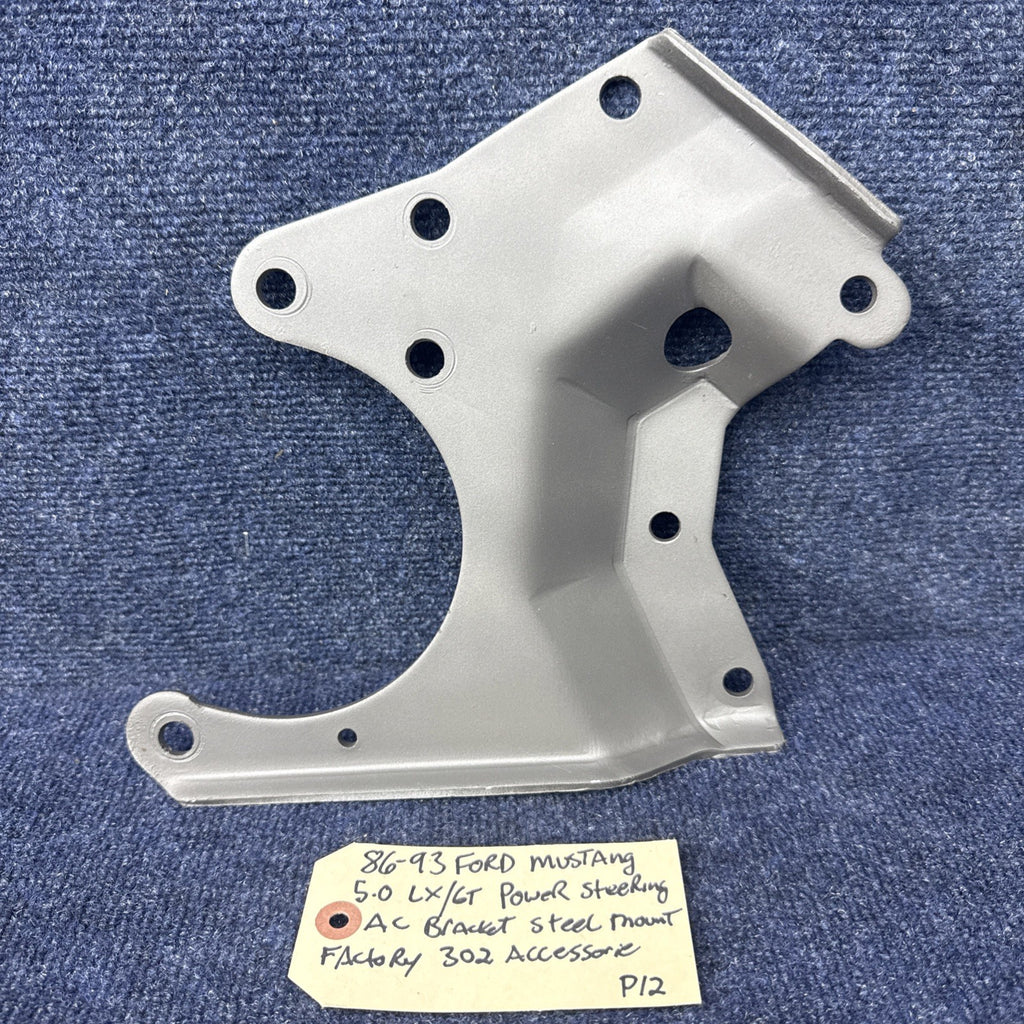 86-93 FORD MUSTANG 5.0 LX GT POWER STEERING AC A/C PUMP STEEL BRACKET MOUNT OEM