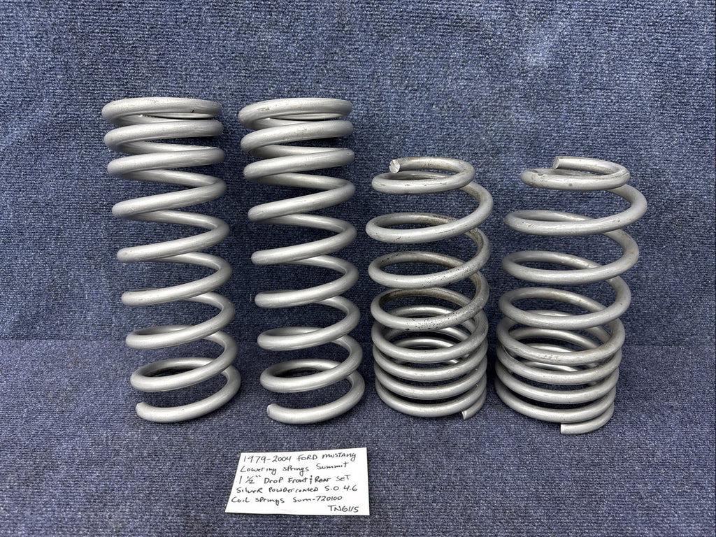 1999-2004 Ford Mustang GT Conv Summit Racing Coil Spring Lowering Springs 1 1/2”