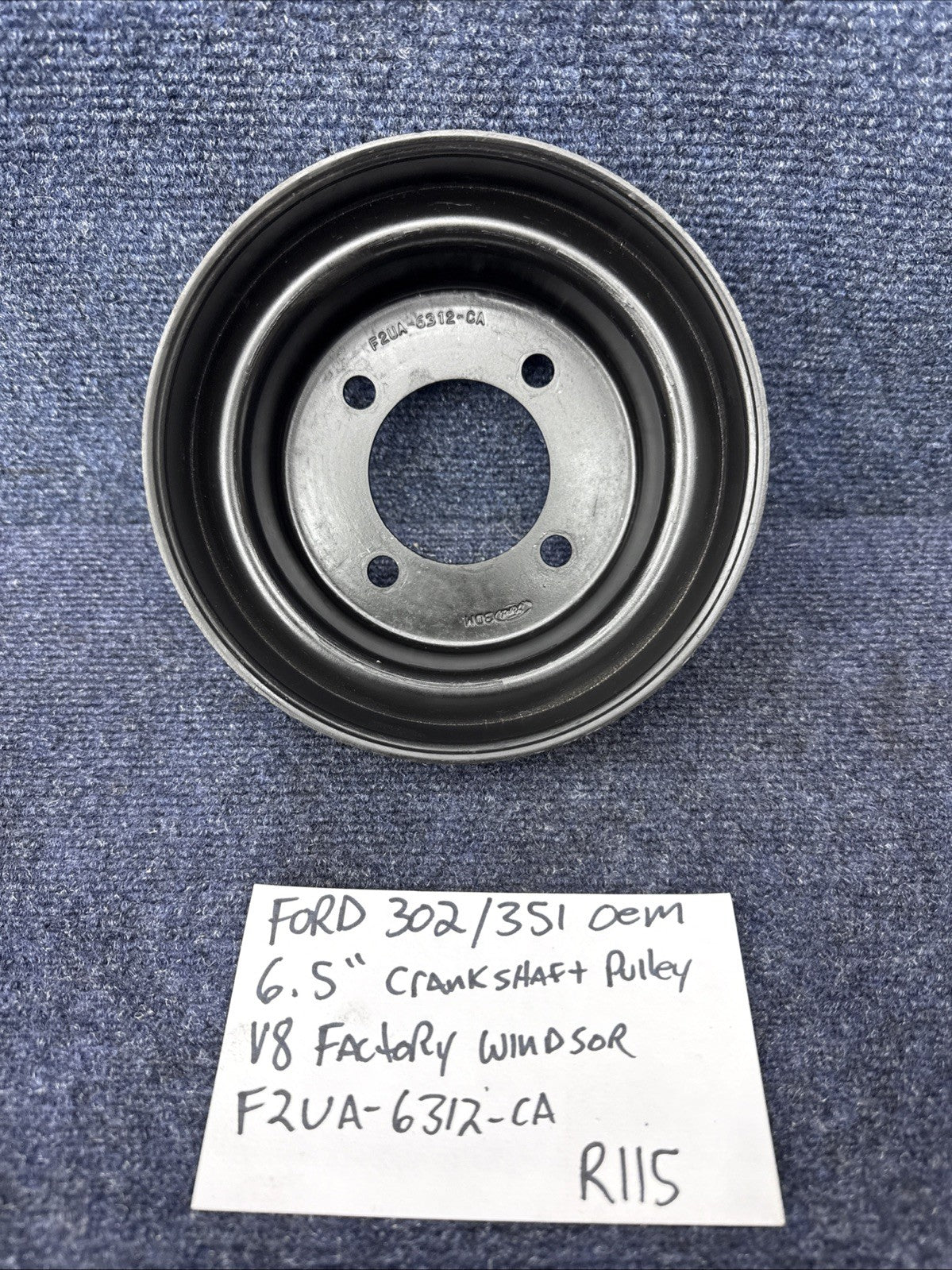 Ford 302 351 6.5" Crankshaft Pulley V8 Engine Factory WINDSOR Serpentine SVT OEM
