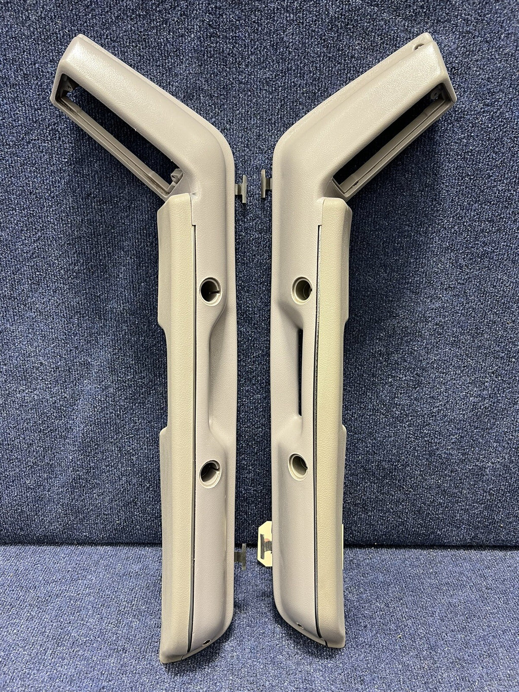 1987-1993 OEM Ford Mustang Grey Front Door Panel Armrests Pull Handle Factory 92