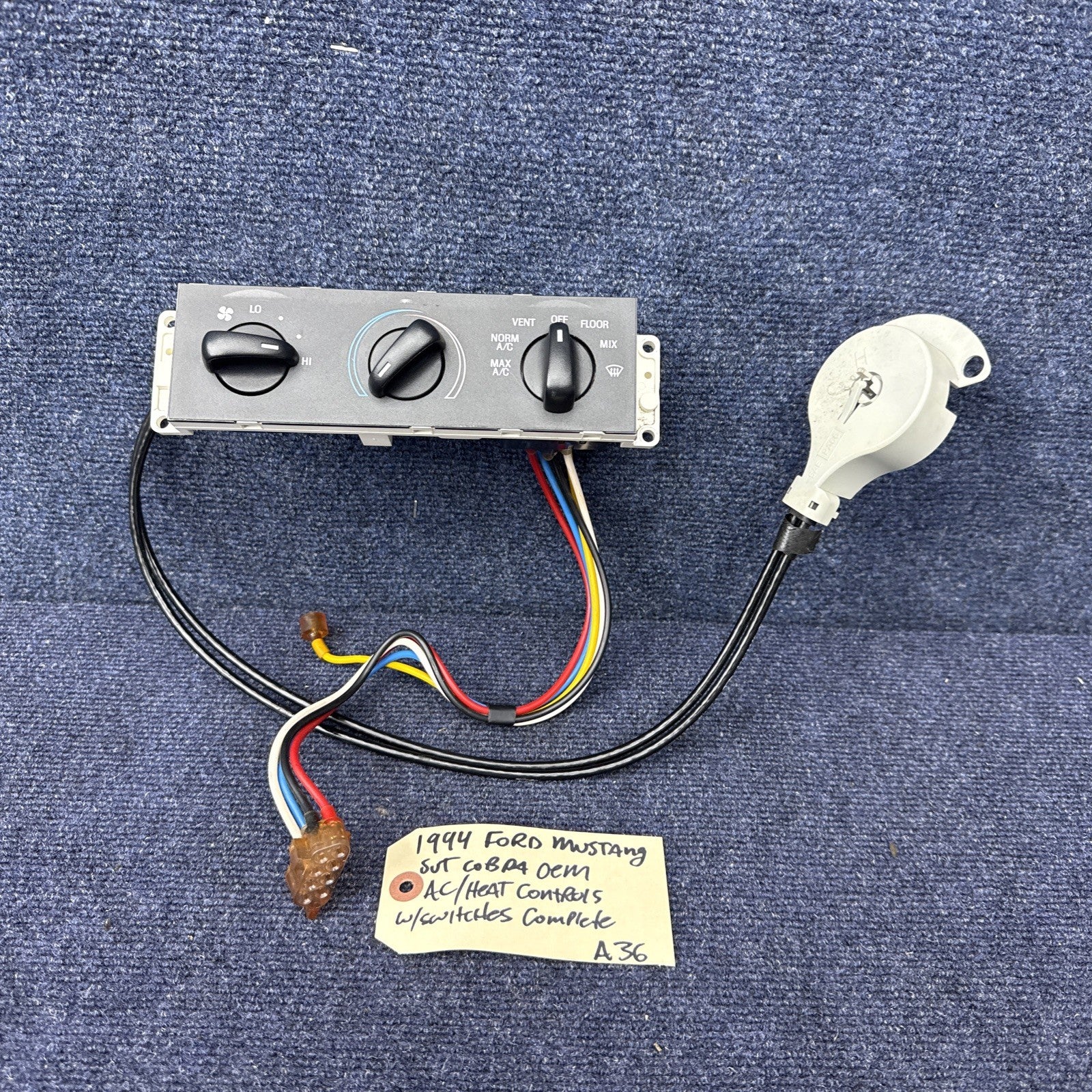 1994-2000 FORD MUSTANG A/C HEATER TEMPERATURE CLIMATE CONTROL SWITCH OEM