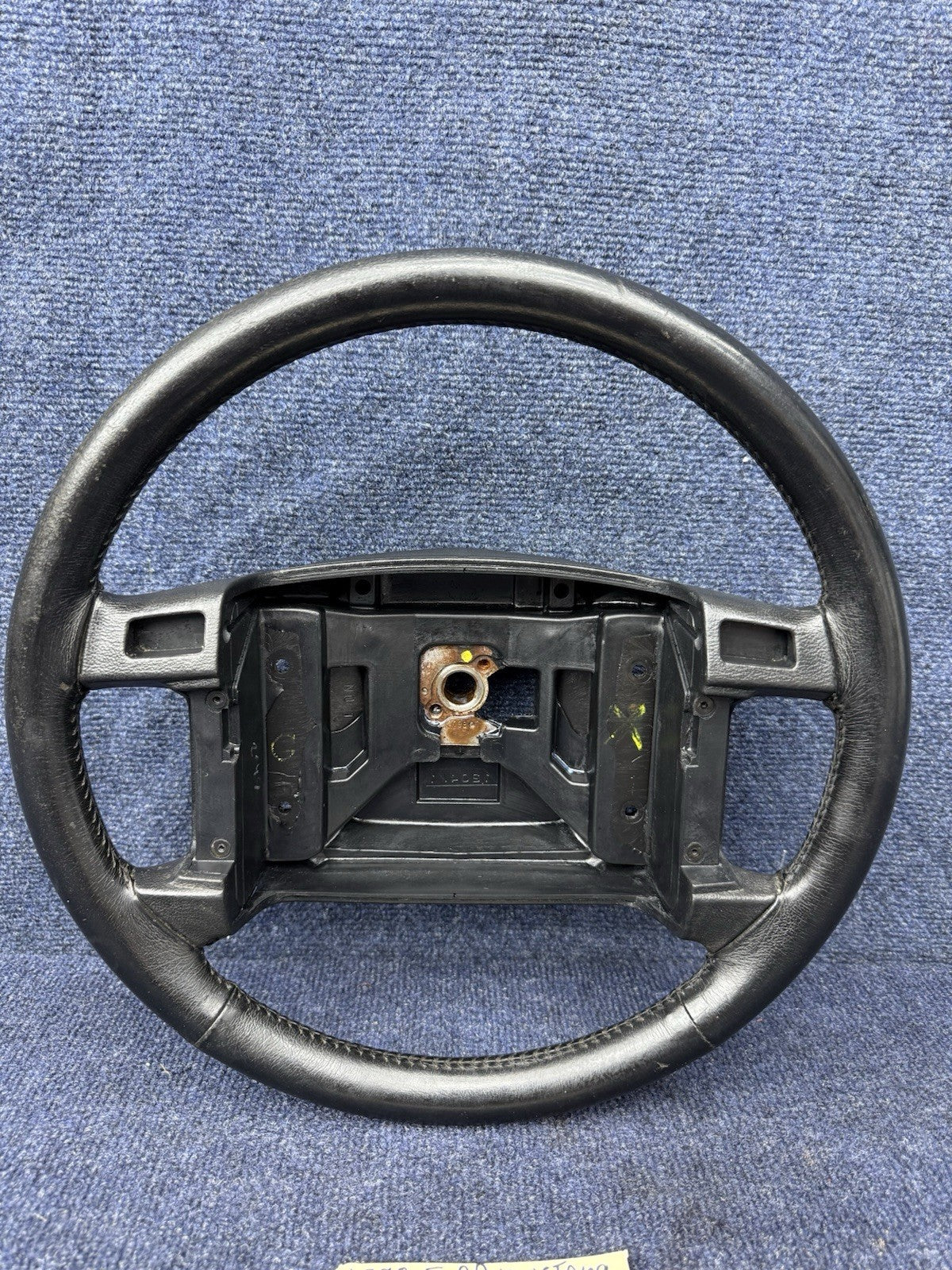90-93 Ford Mustang Black Steering Wheel Leather  Factory OEM Coupe Hatch Stock