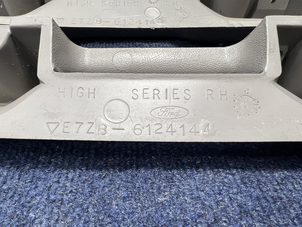 1987-1993 OEM Ford Mustang Grey Front Door Panel Armrests Pull Handle Factory 50