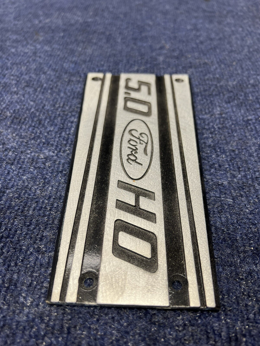 86-87-93 Ford Mustang Factory Upper Intake Manifold Plaque Cover 5.0 V8 OEM GT 