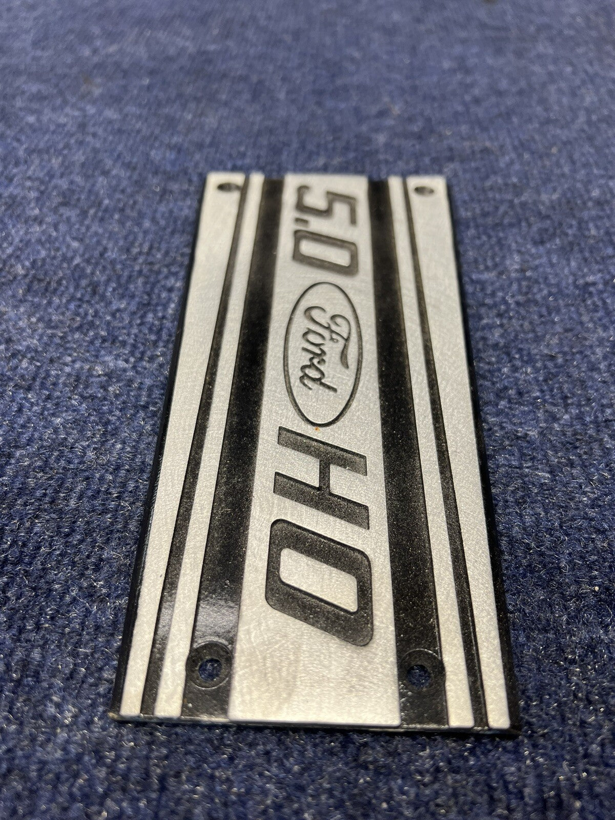 86-87-93 Ford Mustang Factory Upper Intake Manifold Plaque Cover 5.0 V8 OEM GT 
