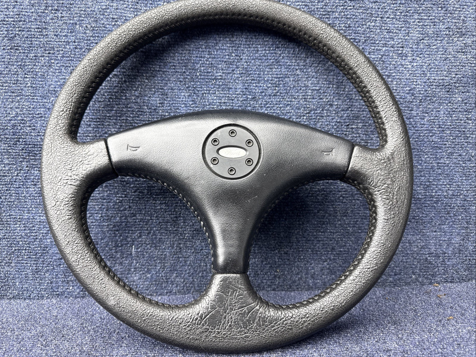 1984 85 86 ford mustang GT350 SVO factory leather steering wheel OEM Ford MINT