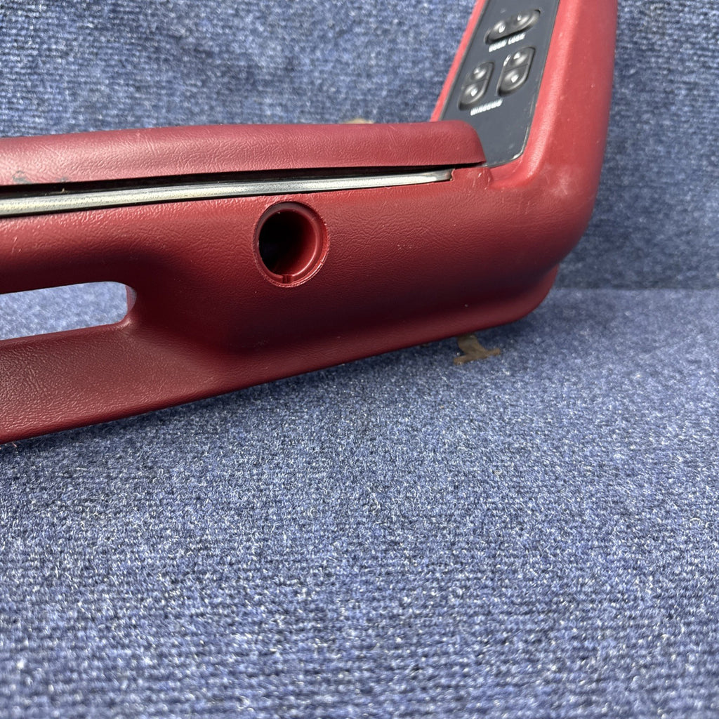 1987-1993 FORD MUSTANG RED DOOR ARMREST & Window Switch LEFT DRIVER PULL OEM Gt