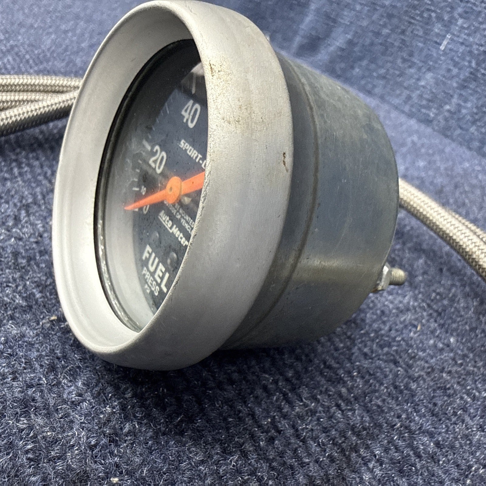 AutoMeter 3412 Sport-Comp Fuel Pressure Gauge, 2-5/8 in., Mechanical With Line