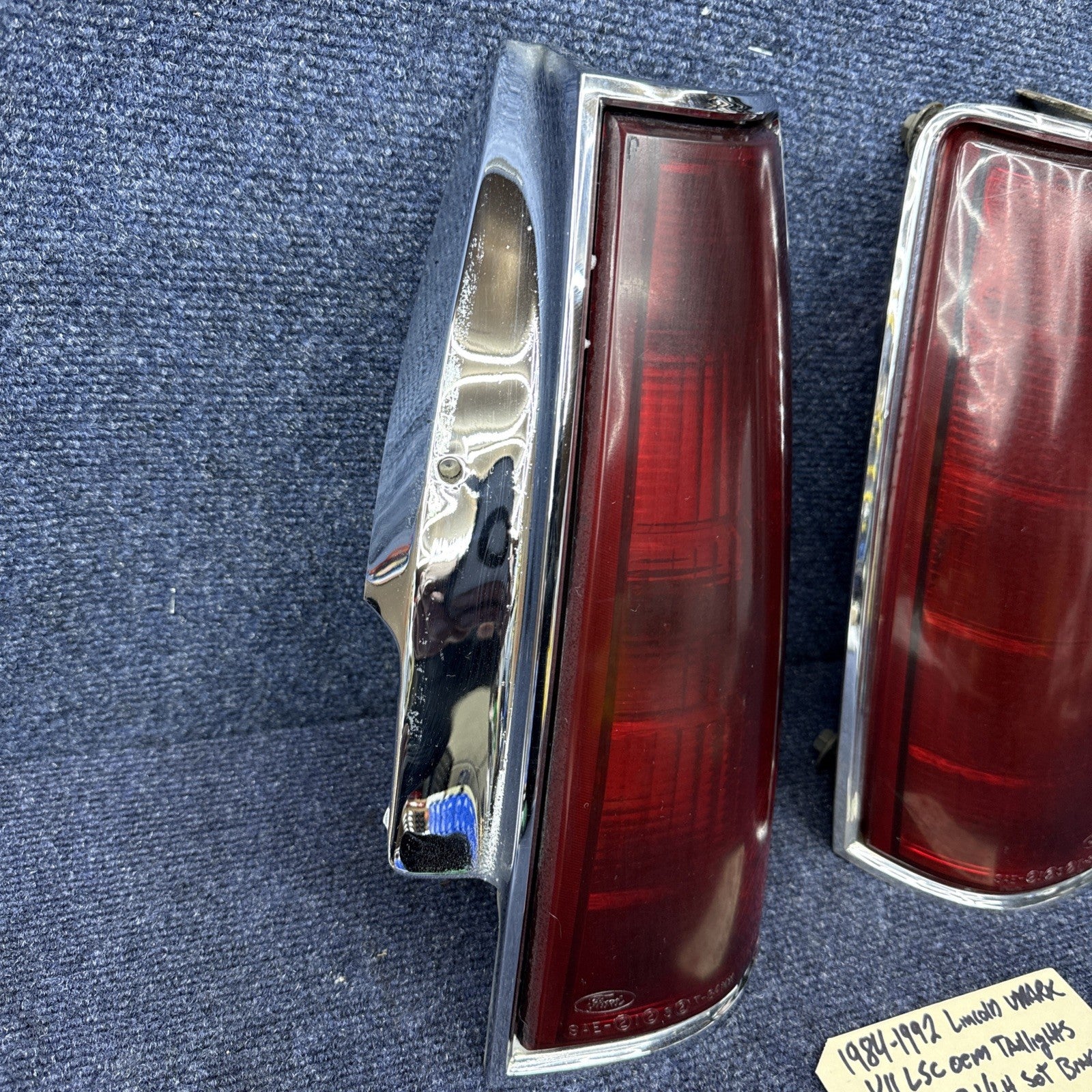 Ford LINCOLN MARK VII 1984-1992 Oem TAIL LIGHT SET Brake Taillight Lh Rh Lights