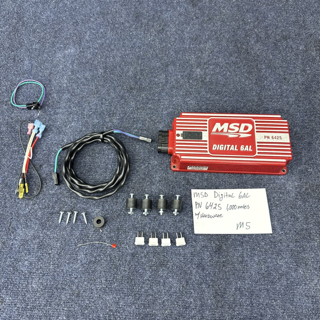 MSD Ignition 6425 Digital 6AL Ignition Control Box W/ Adjustable Rev Limit Red