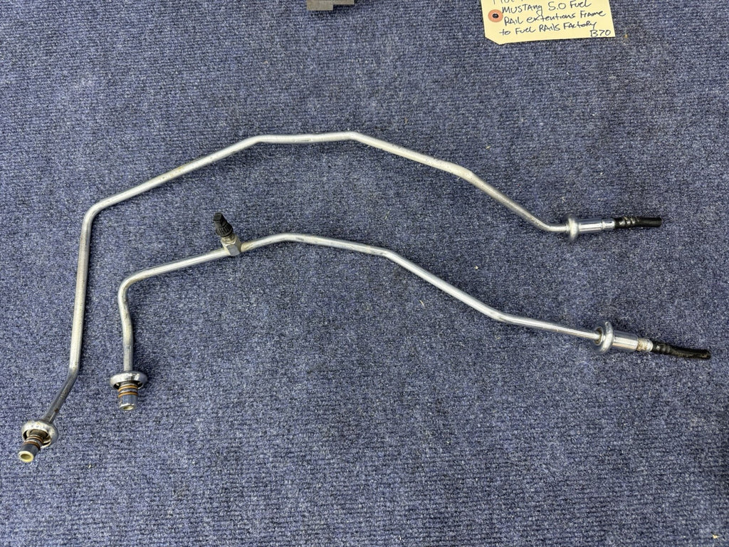86-93 Ford Mustang 5.0 HO EFI Fuel Rail Extensions Body Oem Factory 302 Gt Lx