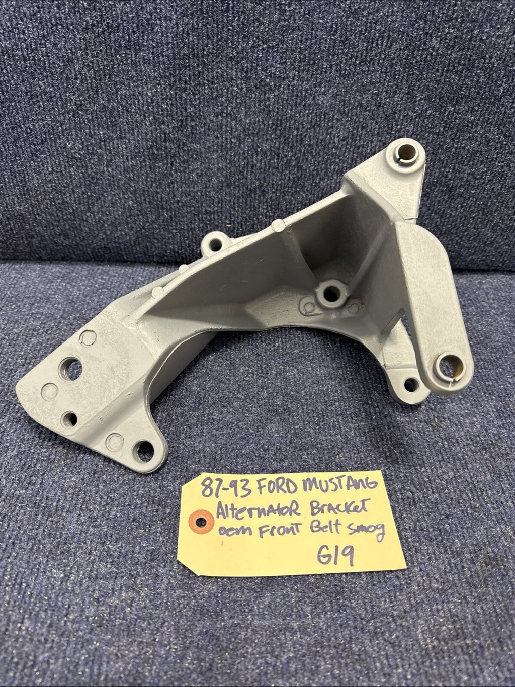 87-93 Ford Mustang Alternator Bracket Front Belt Accessory Smog Bracket Factory