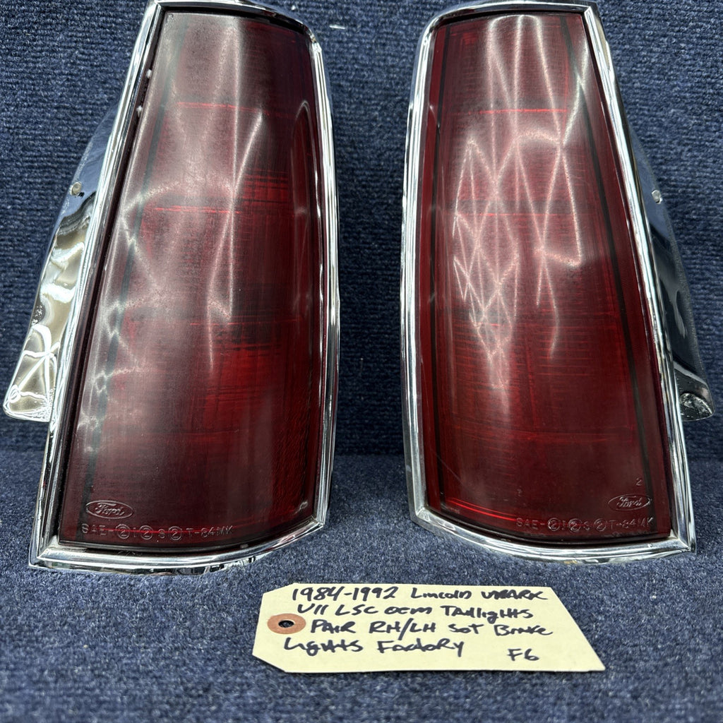 Ford LINCOLN MARK VII 1984-1992 Oem TAIL LIGHT SET Brake Taillight Lh Rh Lights