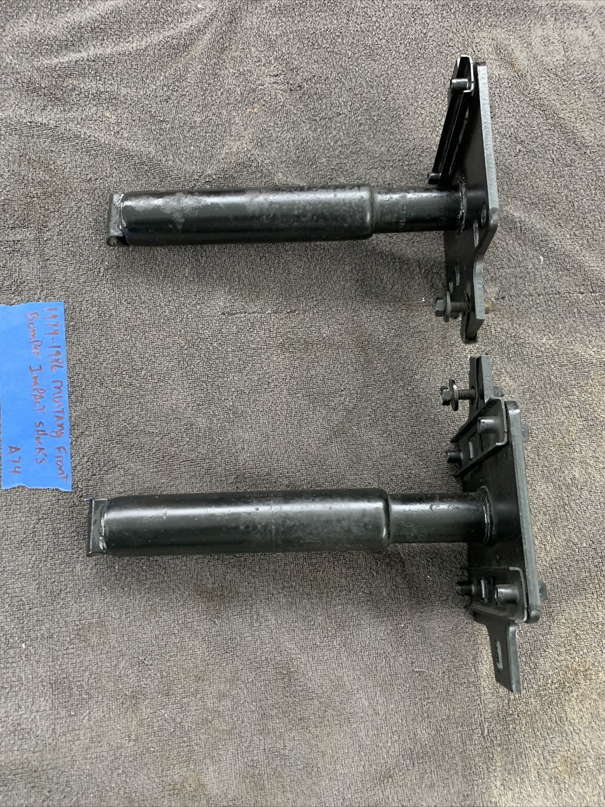 79 86 Ford Mustang Front Bumper Impact Shock Absorbers Crash Support OEM