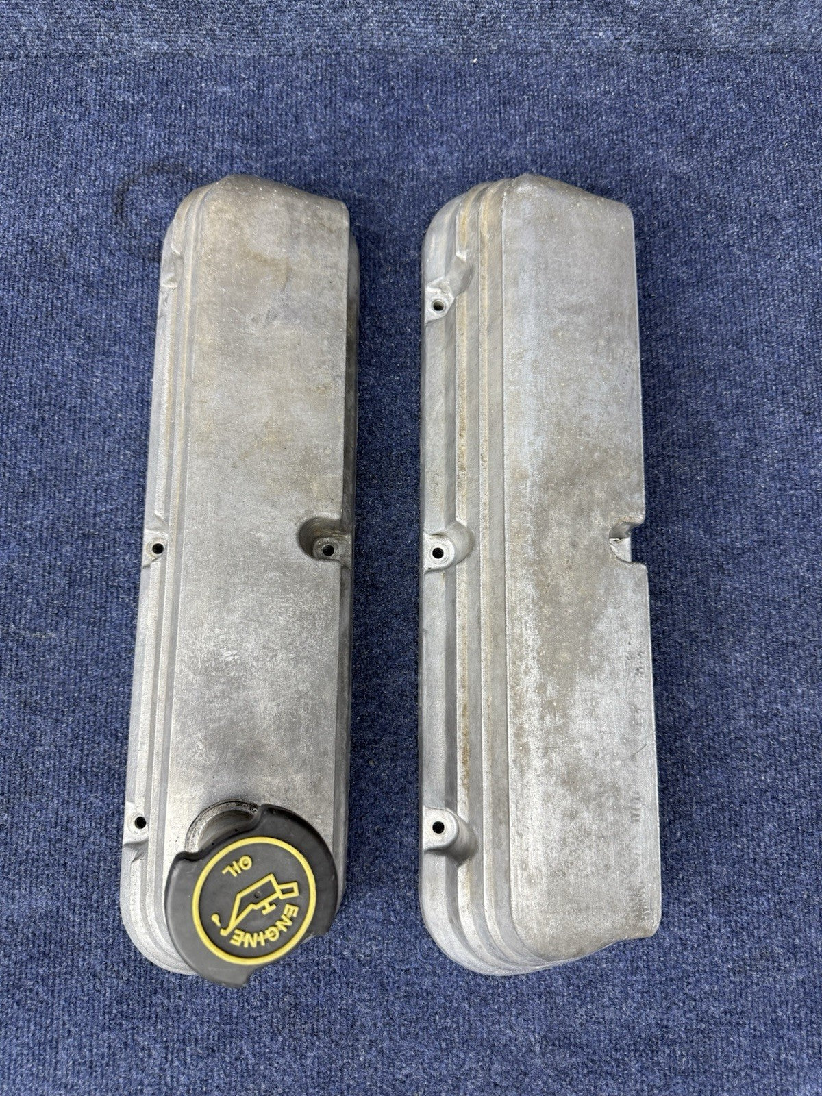 87-93 Ford Mustang Factory Aluminum Valve Covers 5.0L 5.0 302 289 E6ZE-6583-AB
