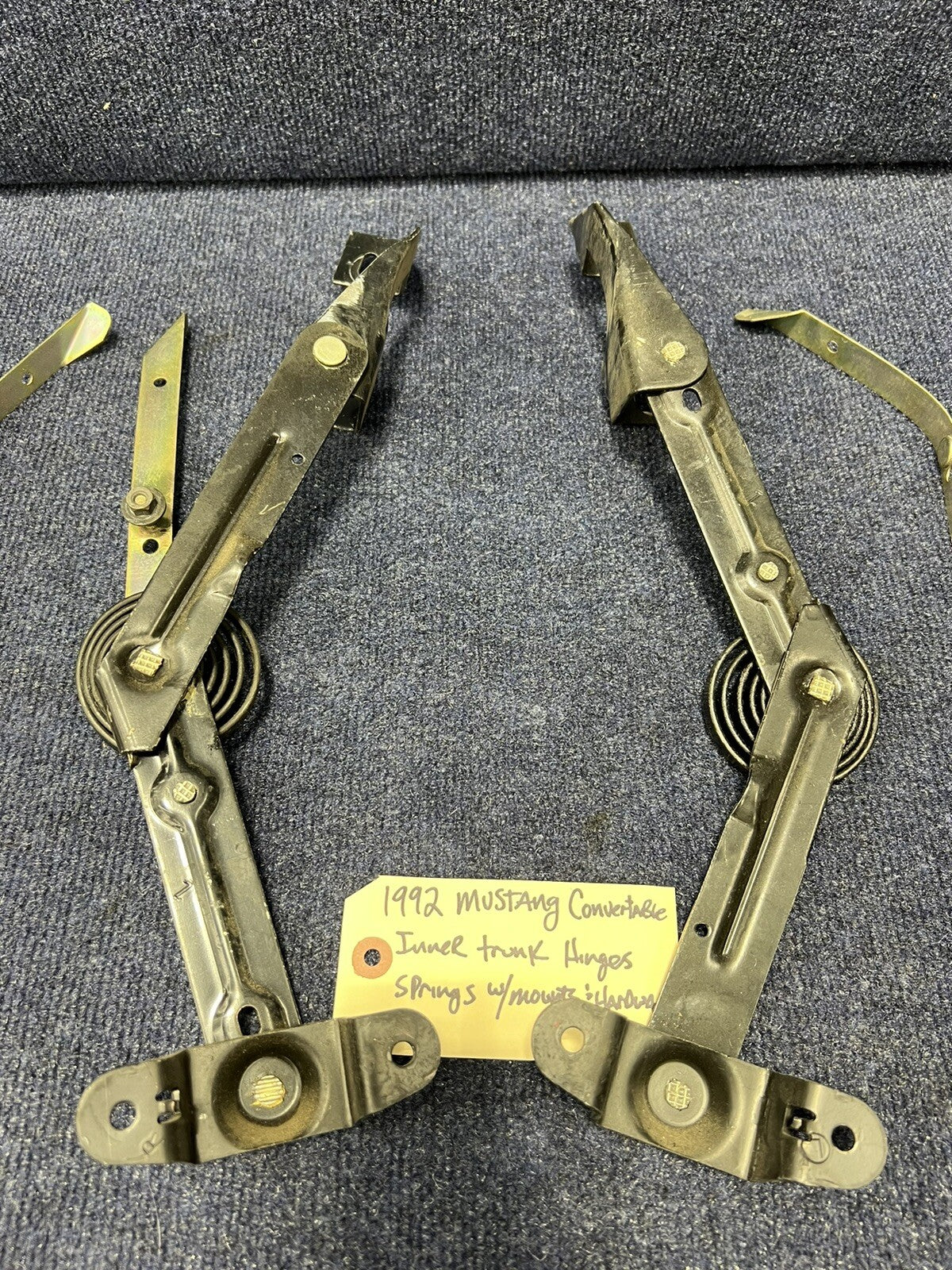 83-87-93 Ford Mustang Convertible Trunk Hinges Decklid Lift Brackets OEM GT LX 