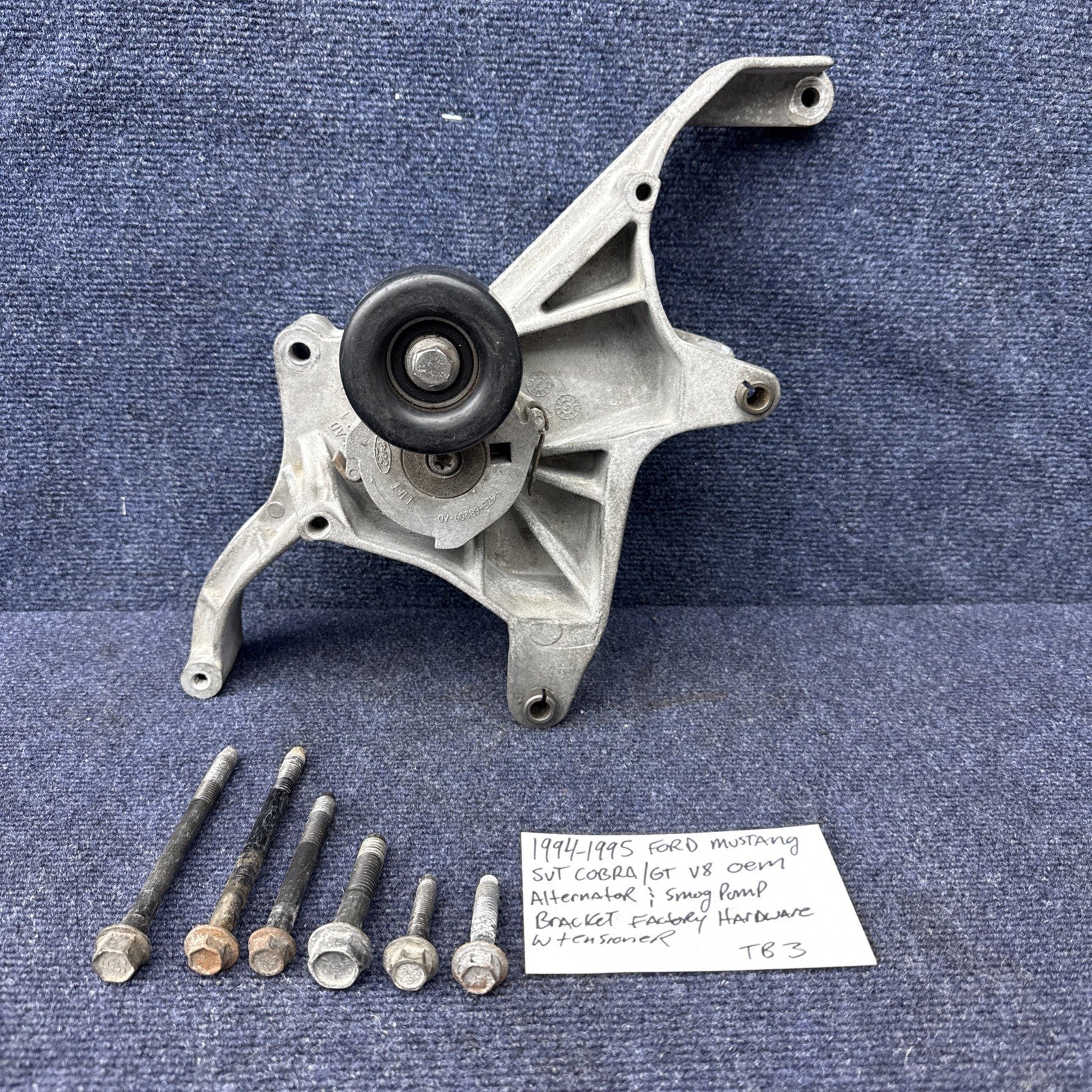 1994 Ford Mustang GT Cobra 5.0L 302 Alternator Smog Pump Bracket OEM Factory Sn