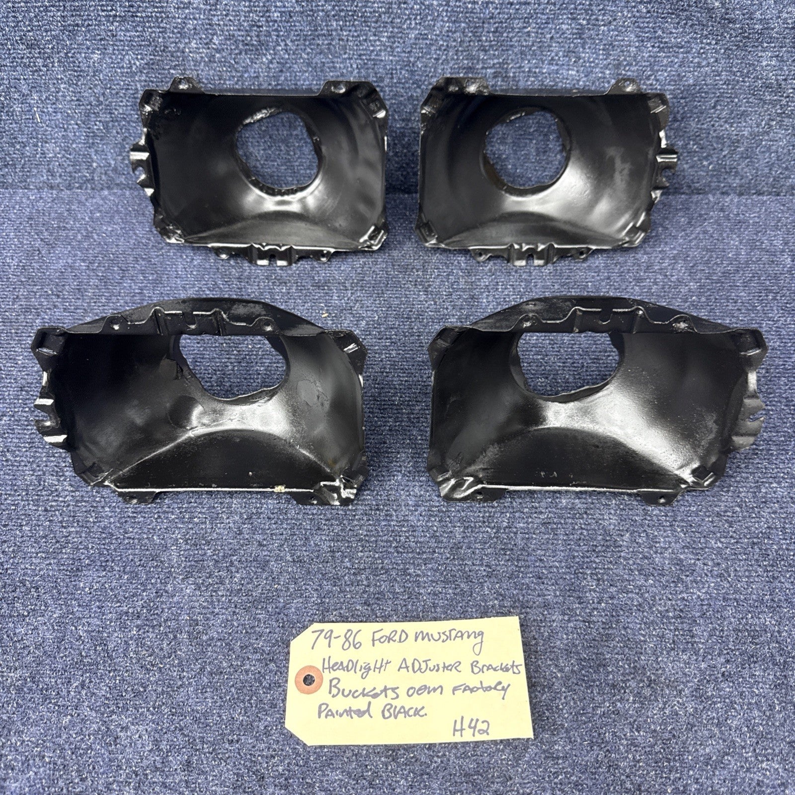 1979-1986 Ford Mustang Headlight Headlamp Adjuster Bracket Bucket LH RH Capri OE