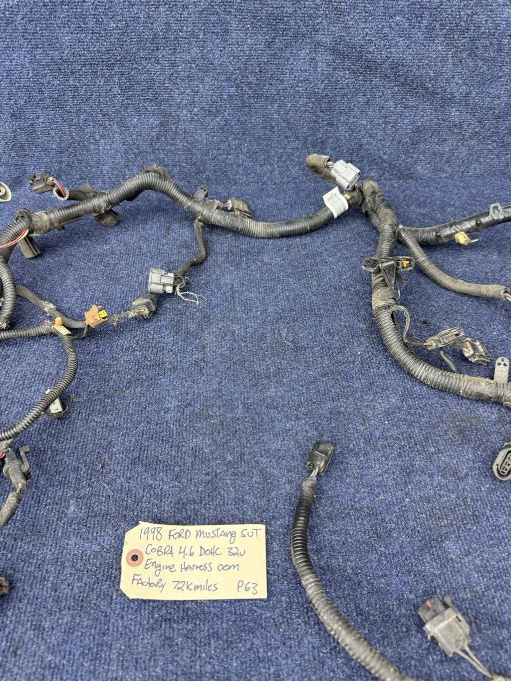1998 FORD MUSTANG SVT Cobra ENGINE MOTOR ELECTRICAL WIRING WIRE HARNESS 4.6 DOHC