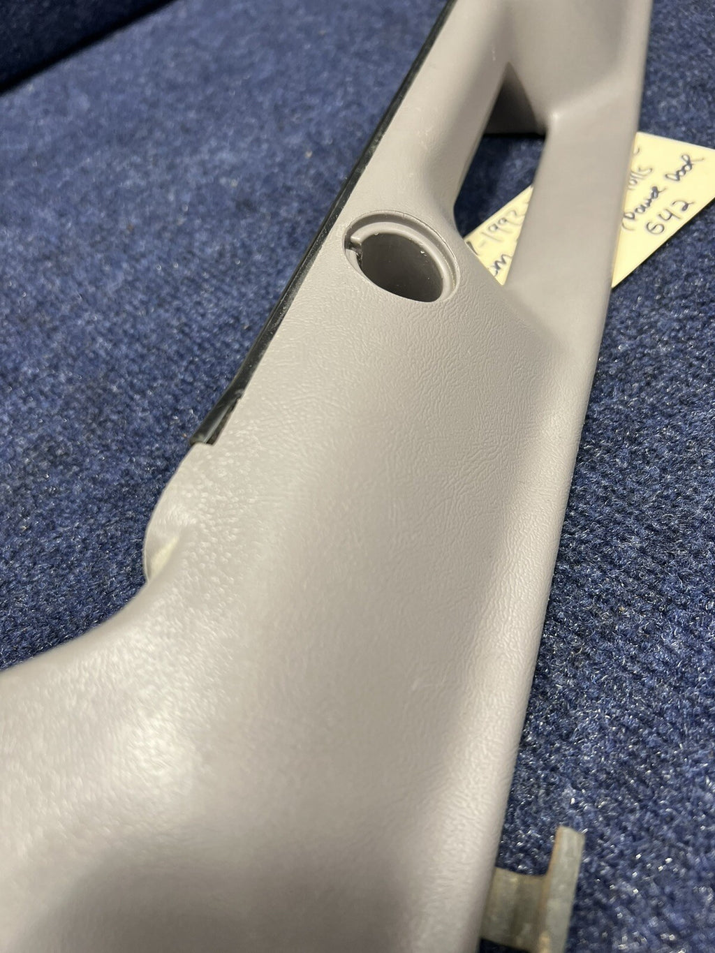 1987-1993 OEM Ford Mustang Grey Front Door Panel Armrests Pull Handle Factory 50