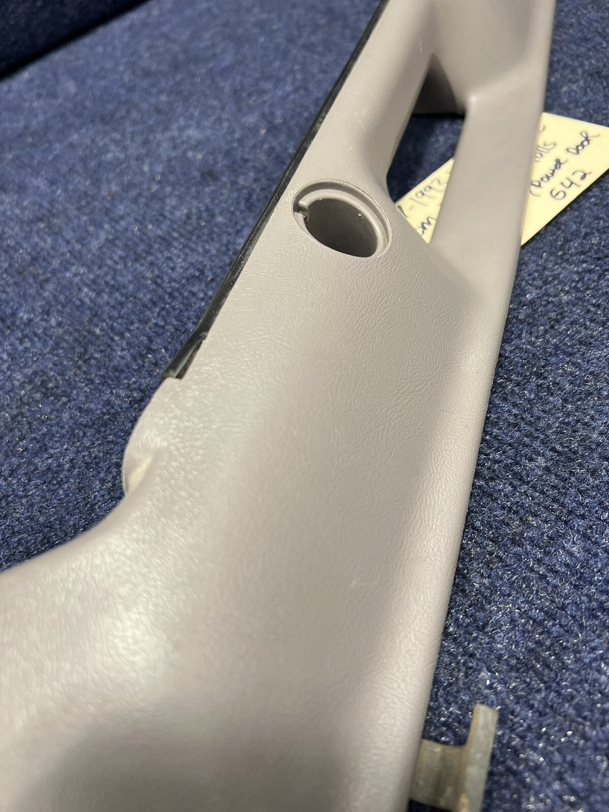 1987-1993 OEM Ford Mustang Grey Front Door Panel Armrests Pull Handle Factory 50