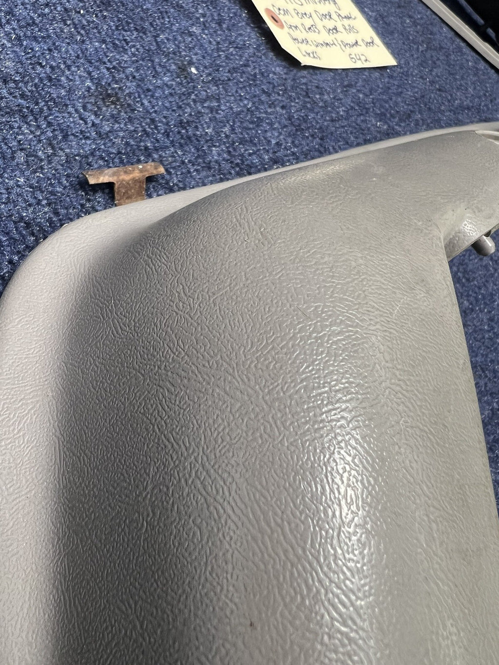 1987-1993 OEM Ford Mustang Grey Front Door Panel Armrests Pull Handle Factory 50