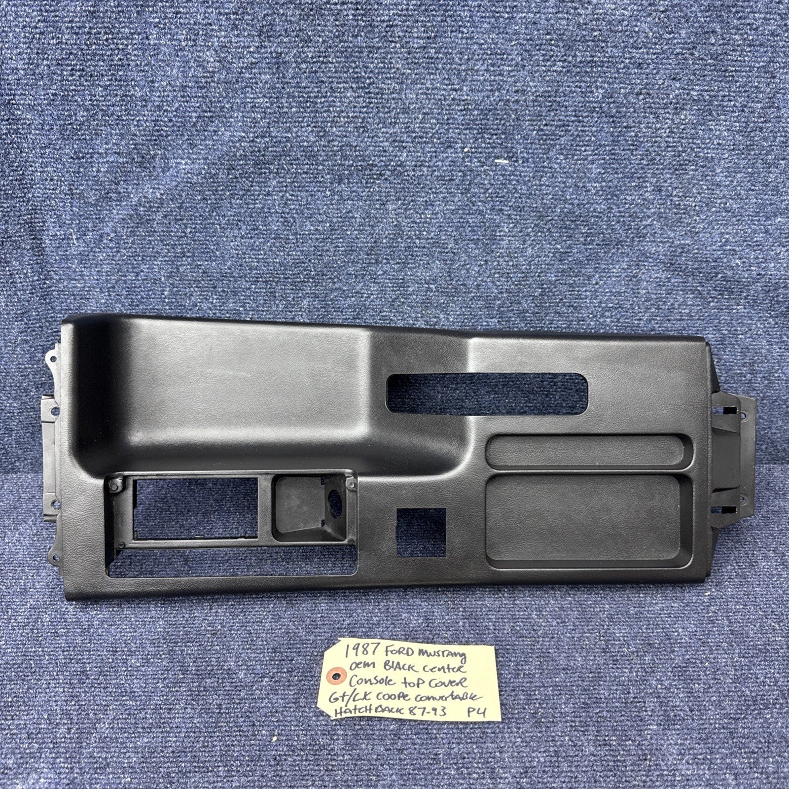 87-93 Ford Mustang Black Center Console Frame Ashtray Inner Console Factory OEM