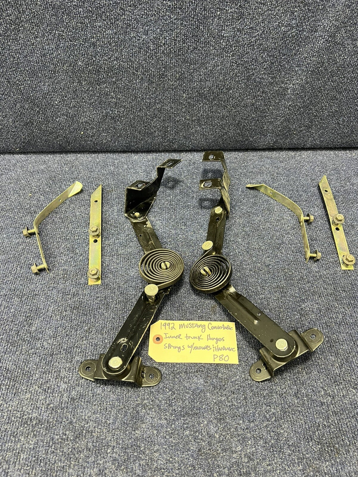 83-87-93 Ford Mustang Convertible Trunk Hinges Decklid Lift Brackets OEM GT LX 