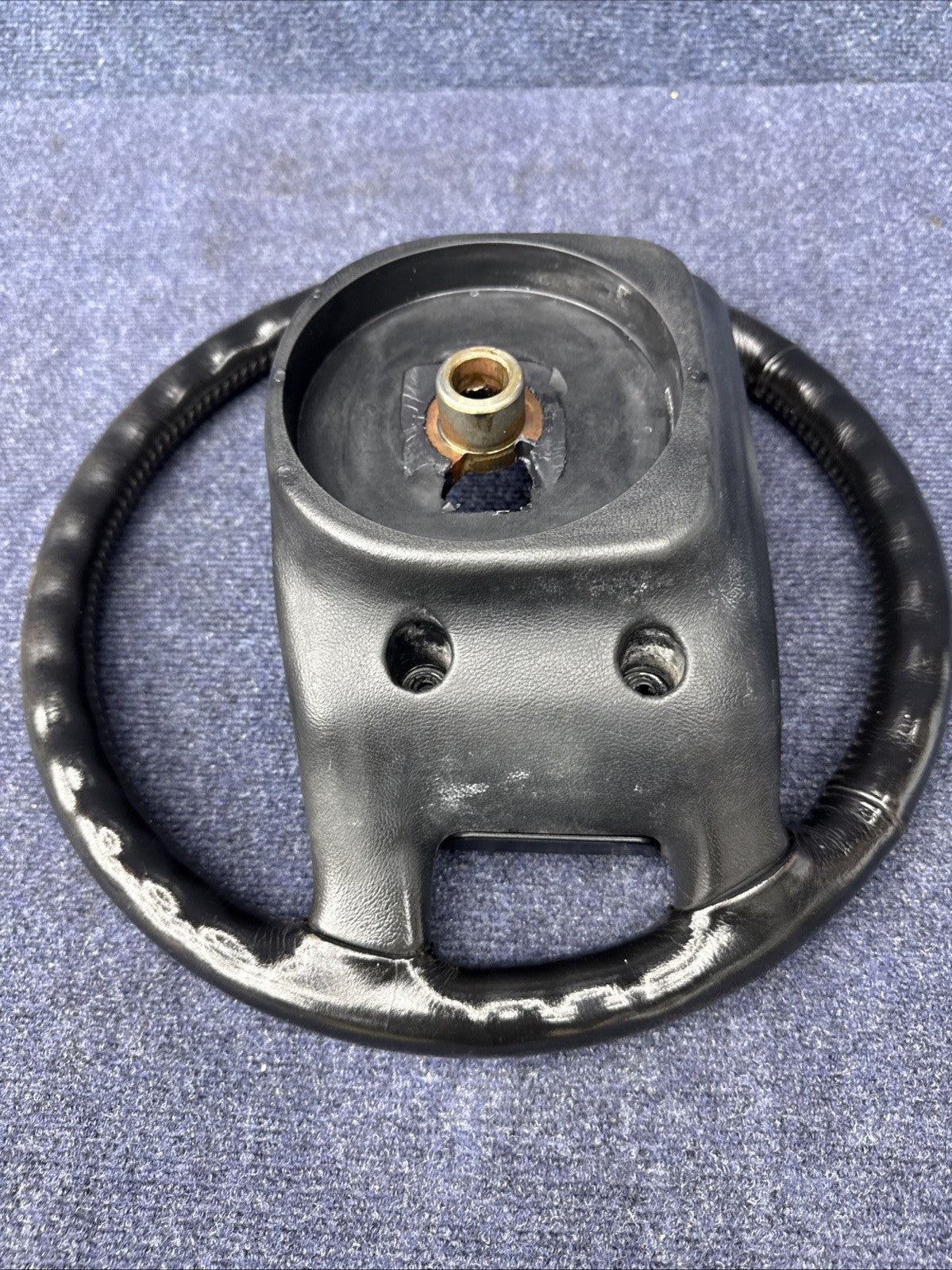 90-93 Ford Mustang Black Steering Wheel Leather  Factory OEM Coupe Hatch Stock